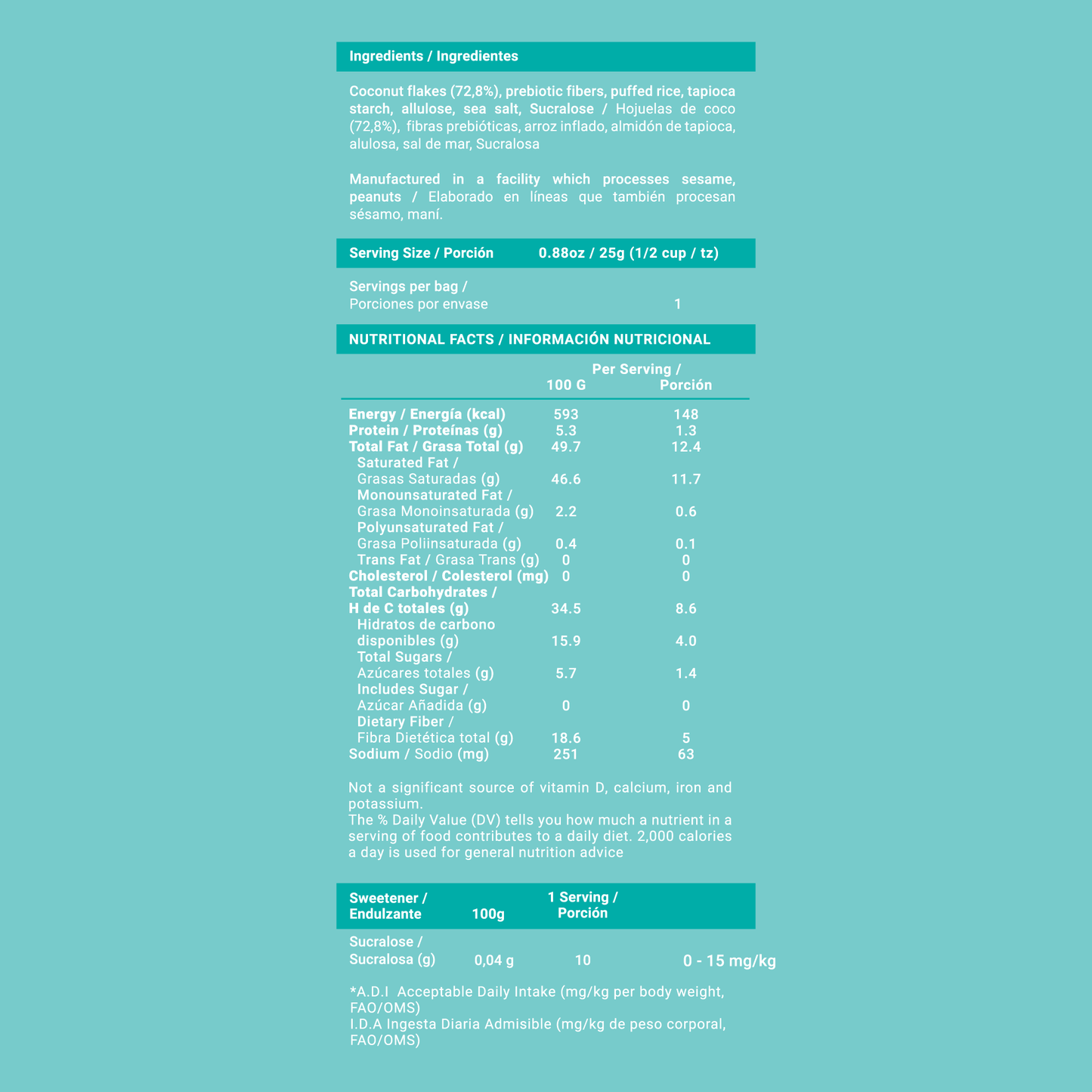 Coco Crunch: nueva colacion de coco crocante