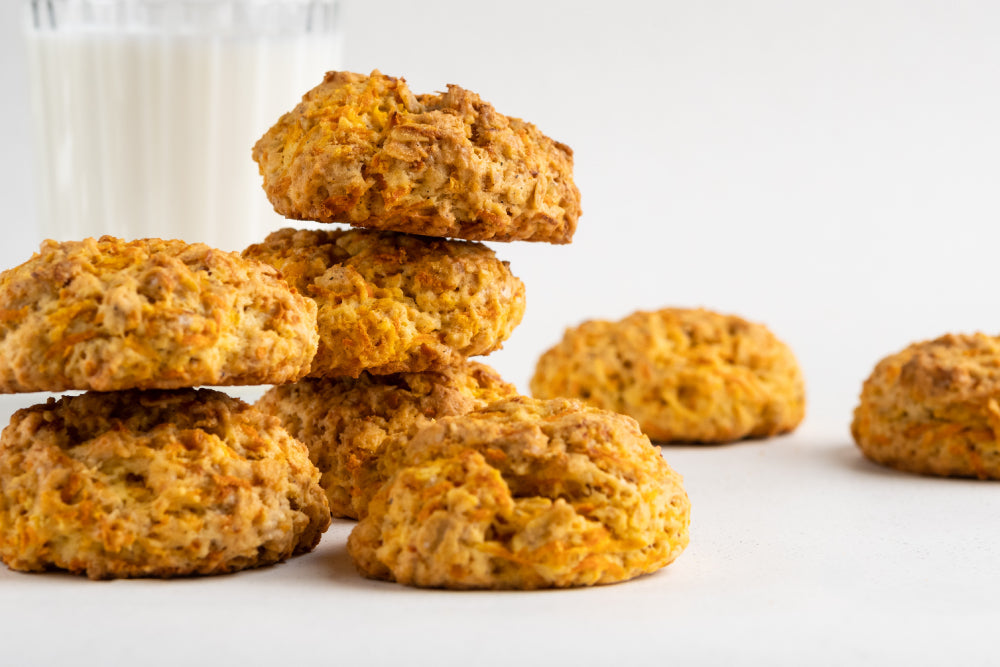 Galletas veganas de zanahoria sin azúcar sin gluten hechas con AluSweet Alulosa — receta saludable fácil