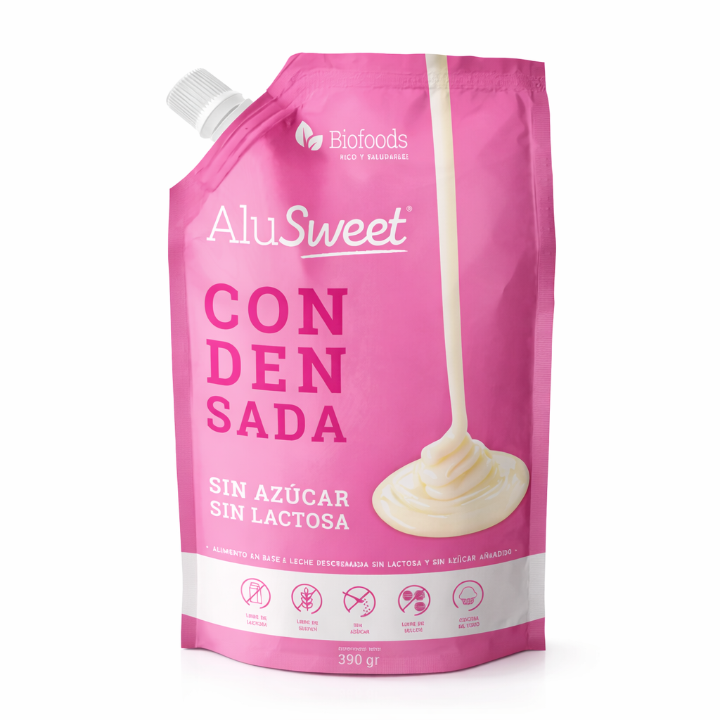 Leche condensada sin azúcar (390g) AluSweet
