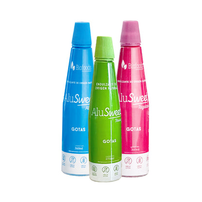 AluSweet Liquid Pack: Allulose 360ml + Tagatose 360ml + Stevia 270ml