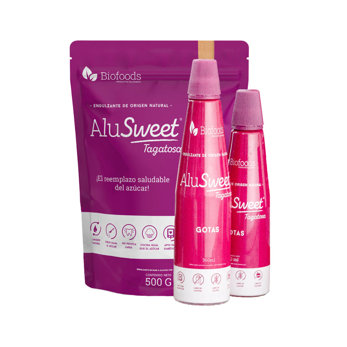 Pack AluSweet Tagatosa: Powder 500g + Drops 360ml and 180ml