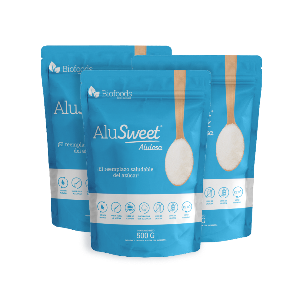 Pack 3 AluSweet Allulose Powder 500 grs